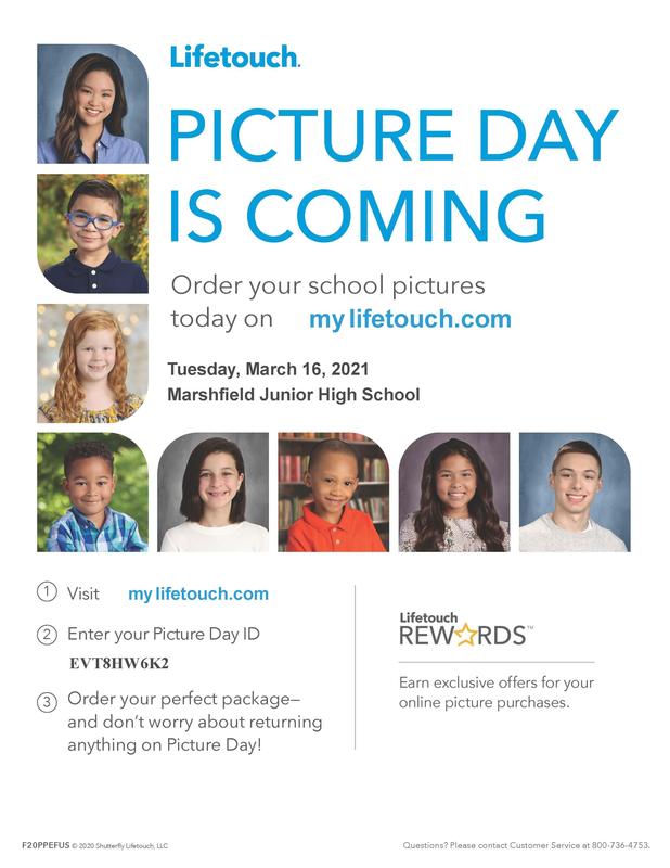 Reminder Picture Day is March 16!