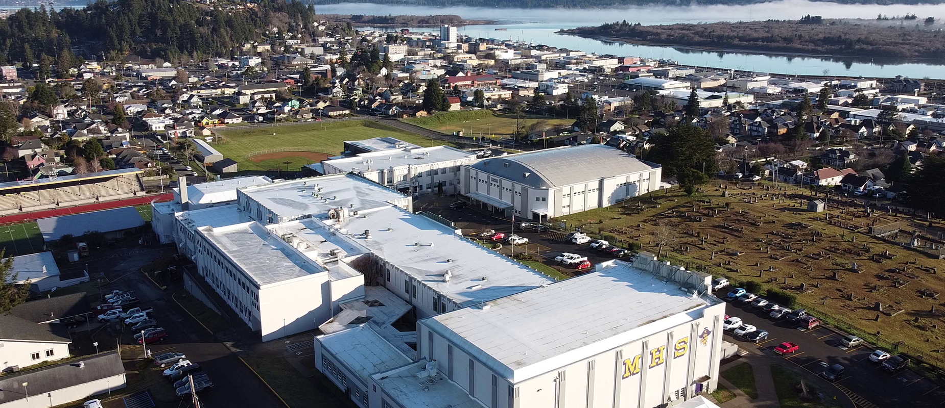 MHS Campus looking North East