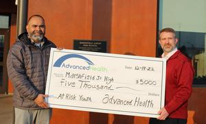 Sam Baugh with Floyd Montiel