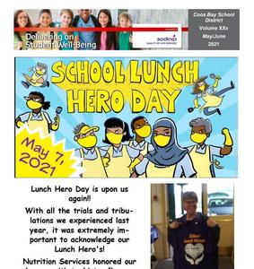 Screen shot of newsletter