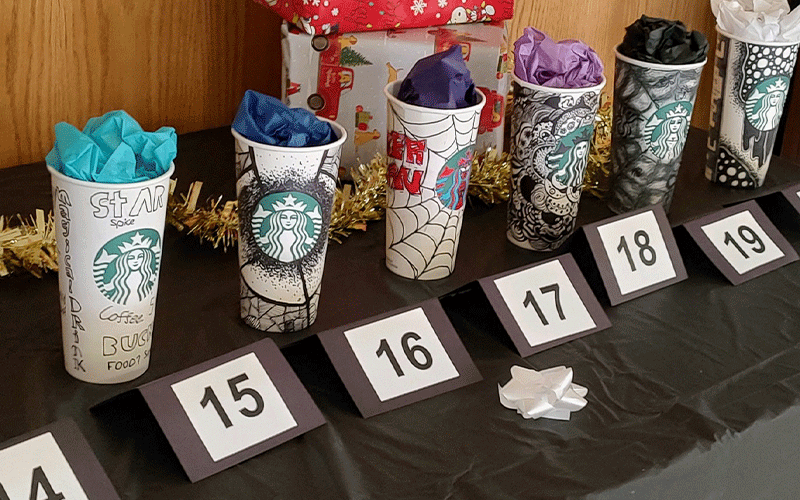 Painted Starbucks Cups