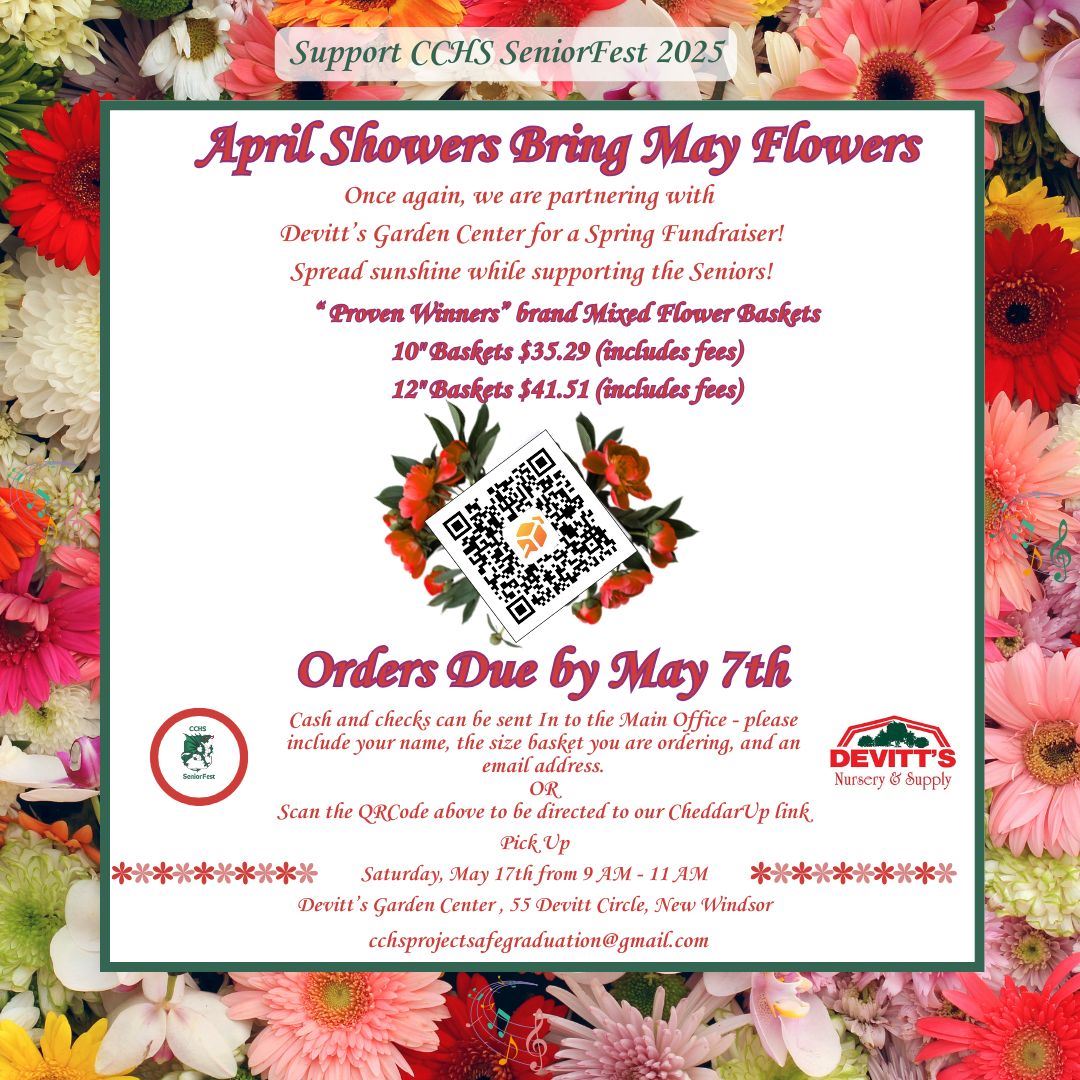 Flower Fundraiser Flyer