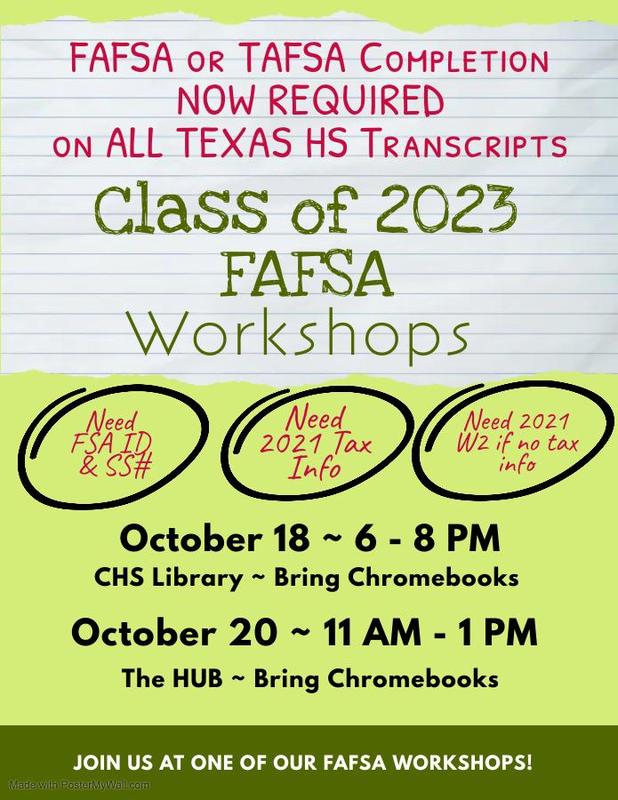 Class of 2023 FAFSA Workshops