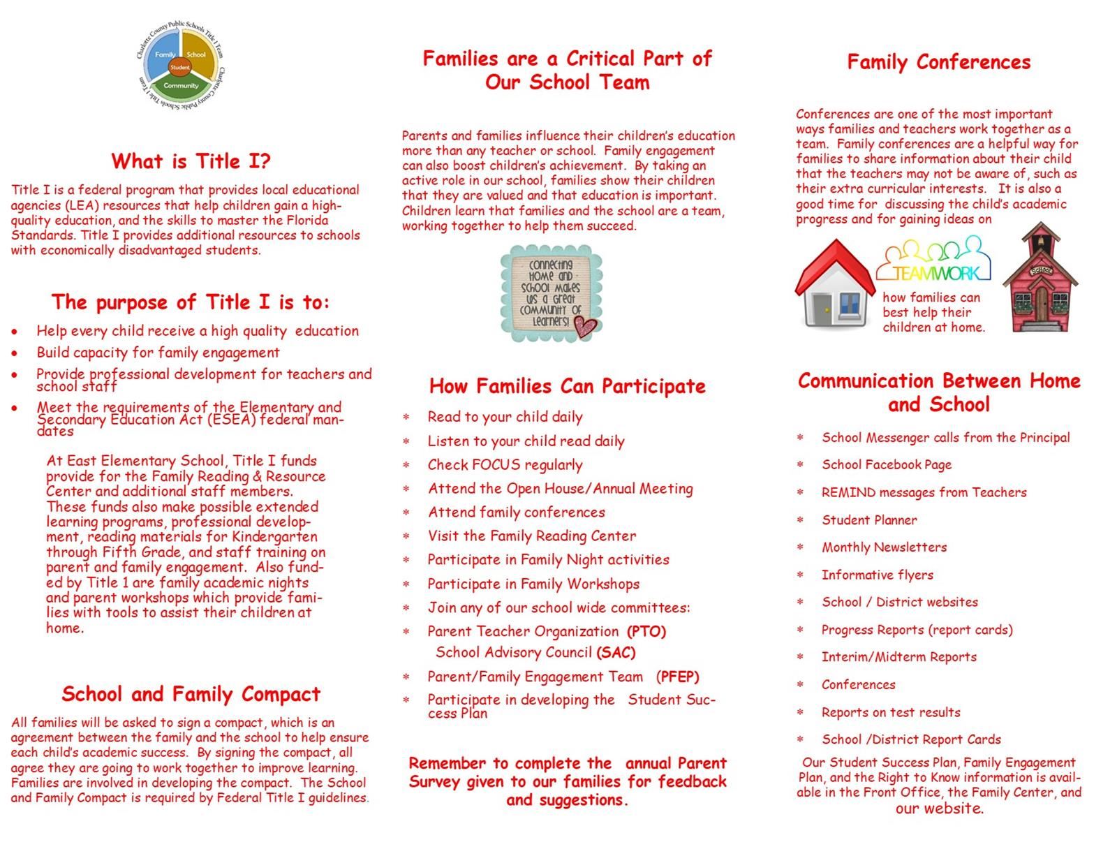 Title 1 Brochure 