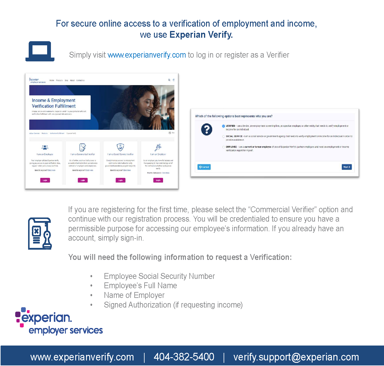 experian instructions for verifier