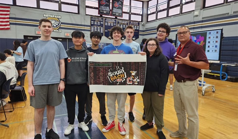 Connetquot High School’s Hackathon team, Sour Bach Kids.