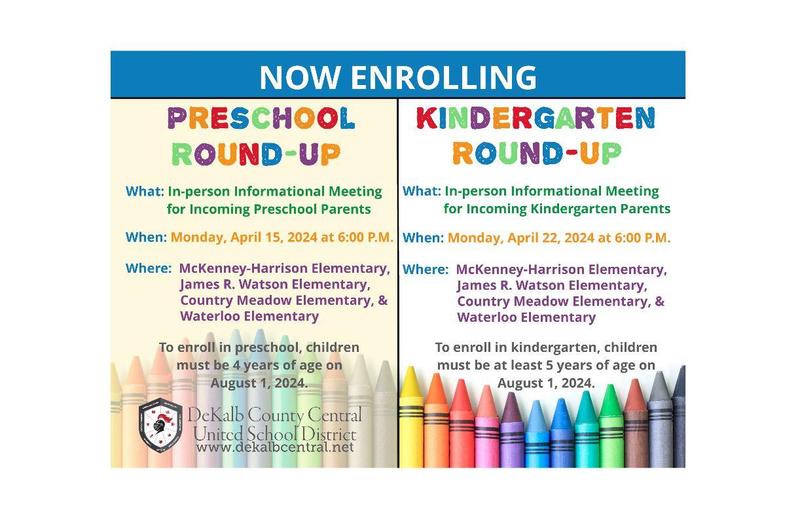 Preschool and Kindergarten Round-Up