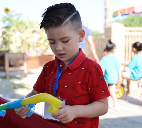 Preschool children in playground