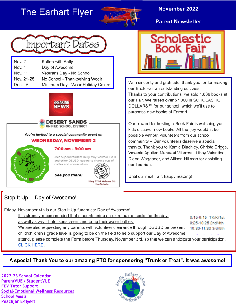 November Parent Newsletter