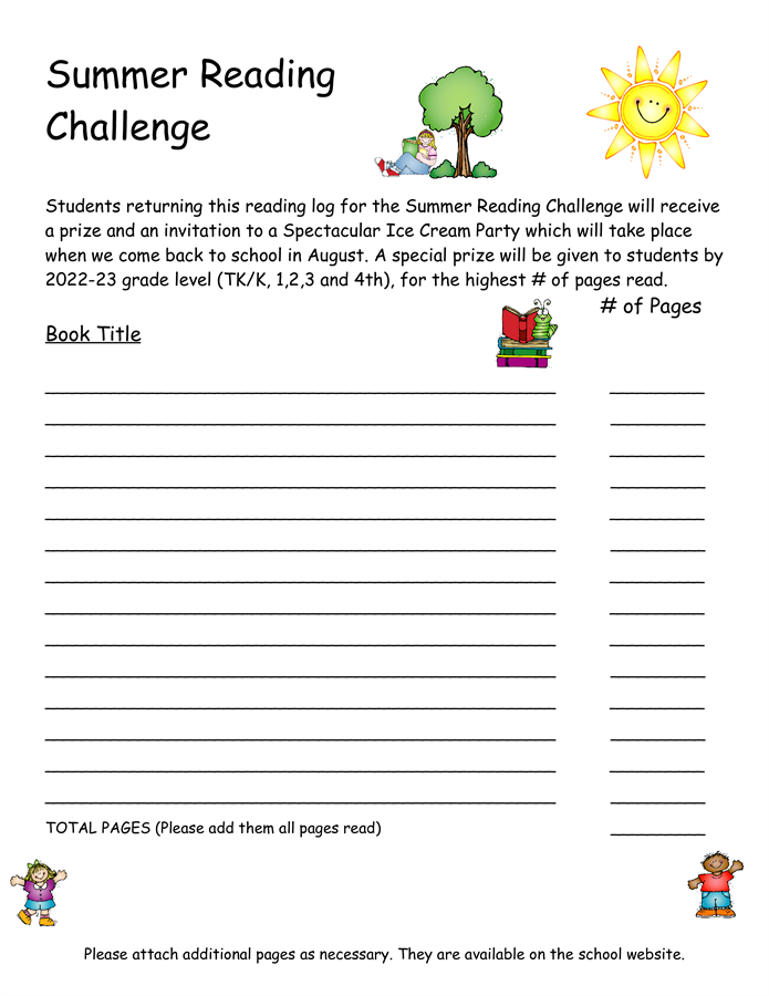 2023 Summer Reading Challenge
