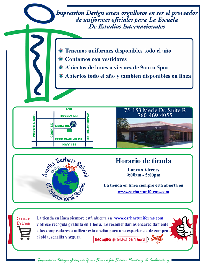 School Uniform Flyer for the 2023-2024 school year.