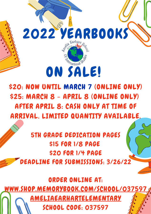 Yearbooks are now on sale! 