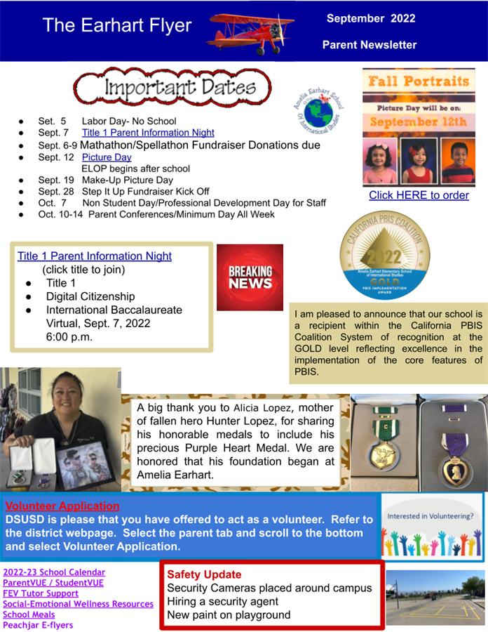 September Parent Newsletter