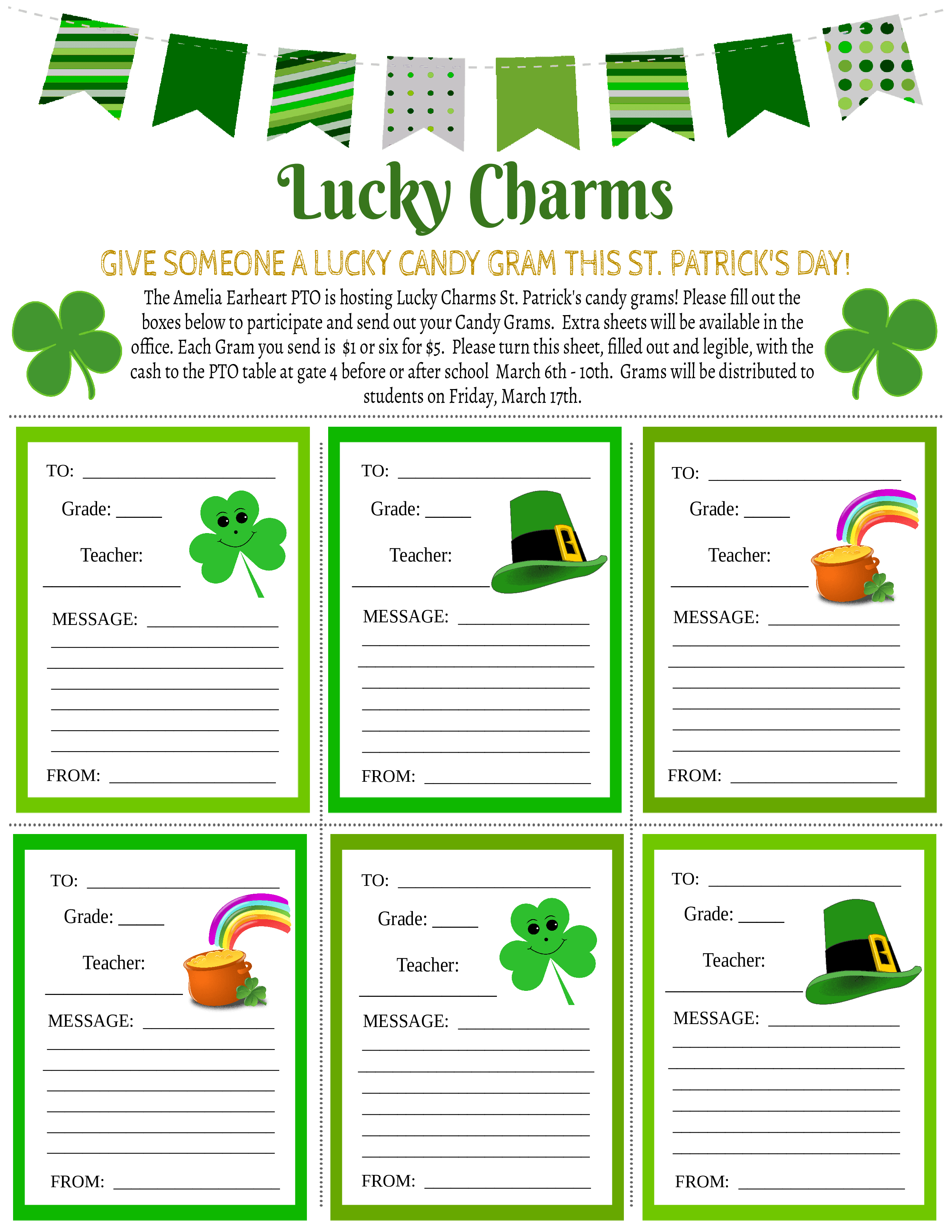 Lucky Charms PTO Fundraising Event