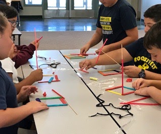 Students working on a STEM Challenge