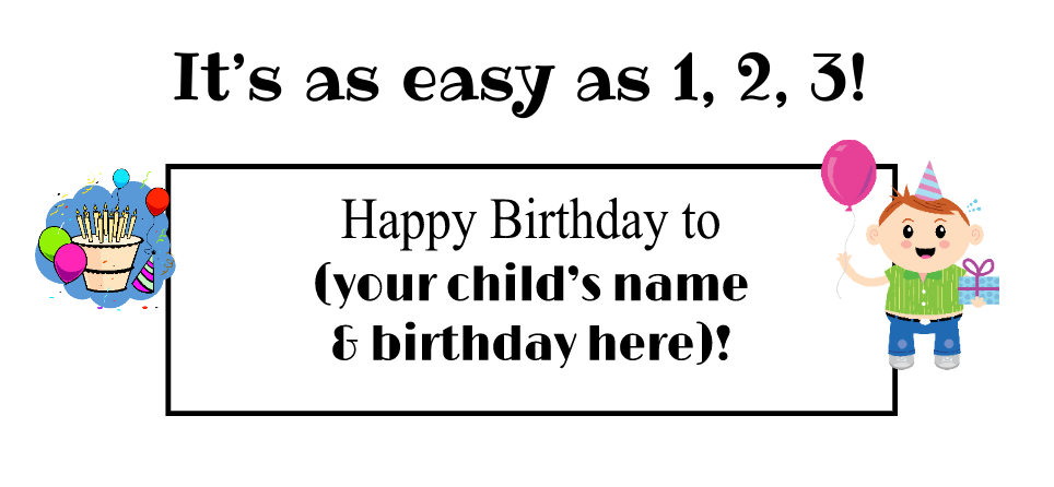 Happy Birthday message