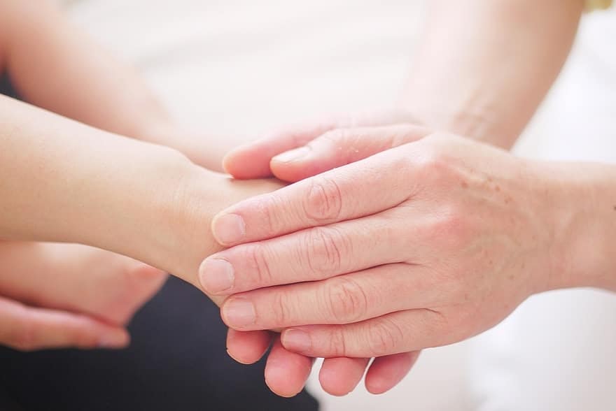 Hand Mom hold Power Energy Healing