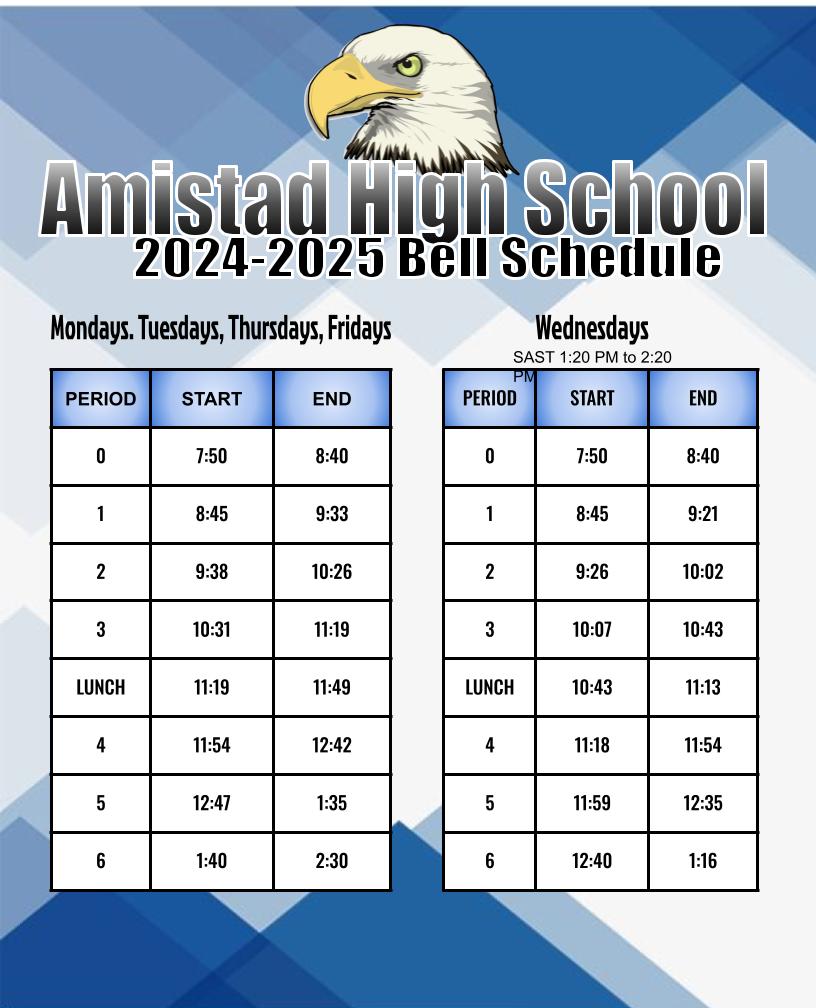 bell schedule 2024-2025