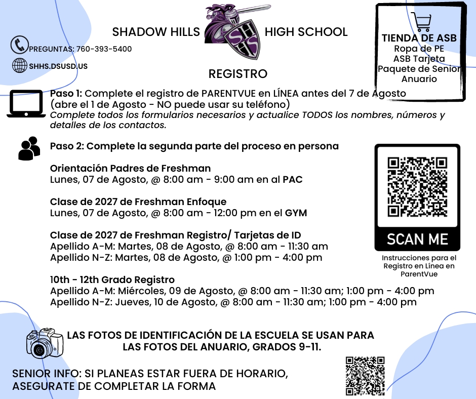registration information 