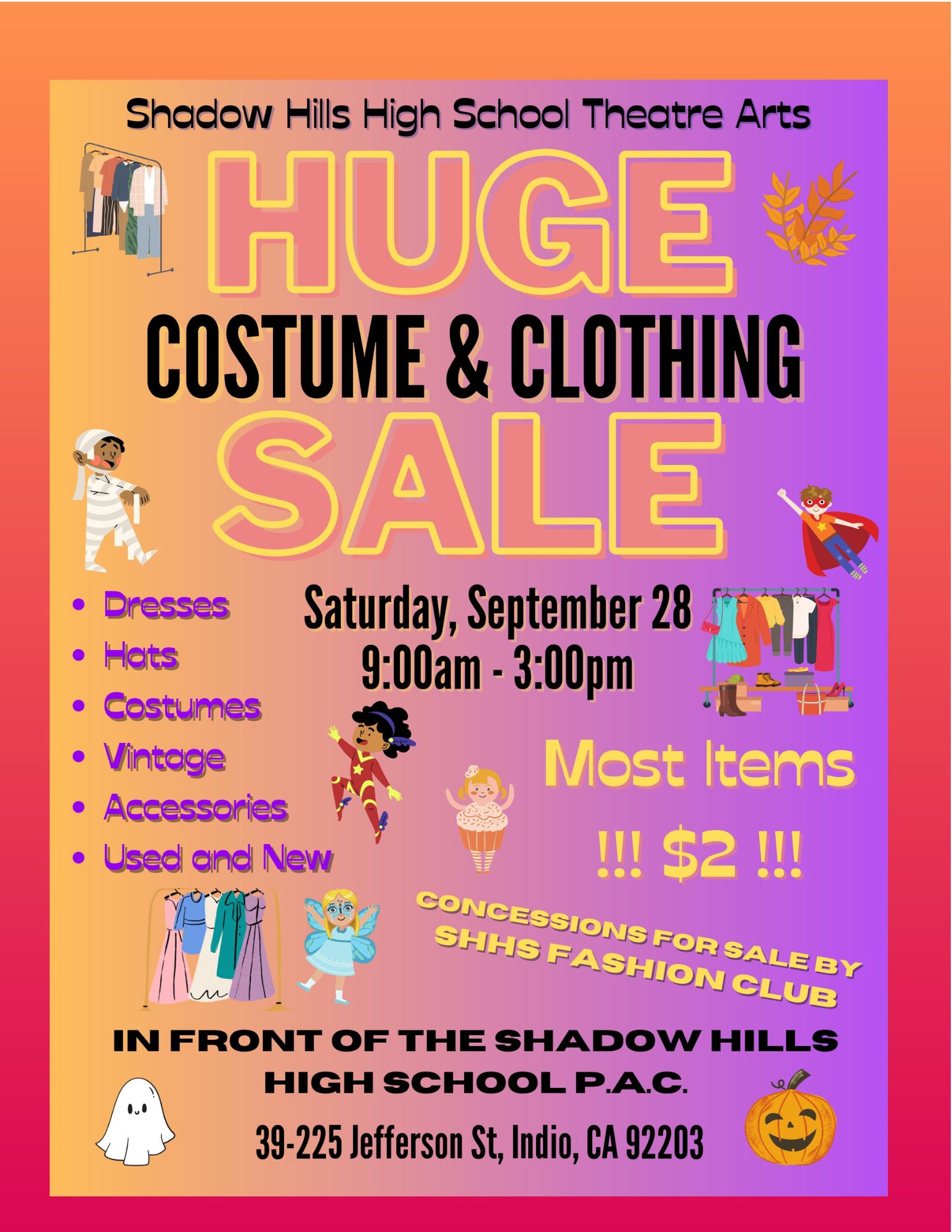 Costume Sale English