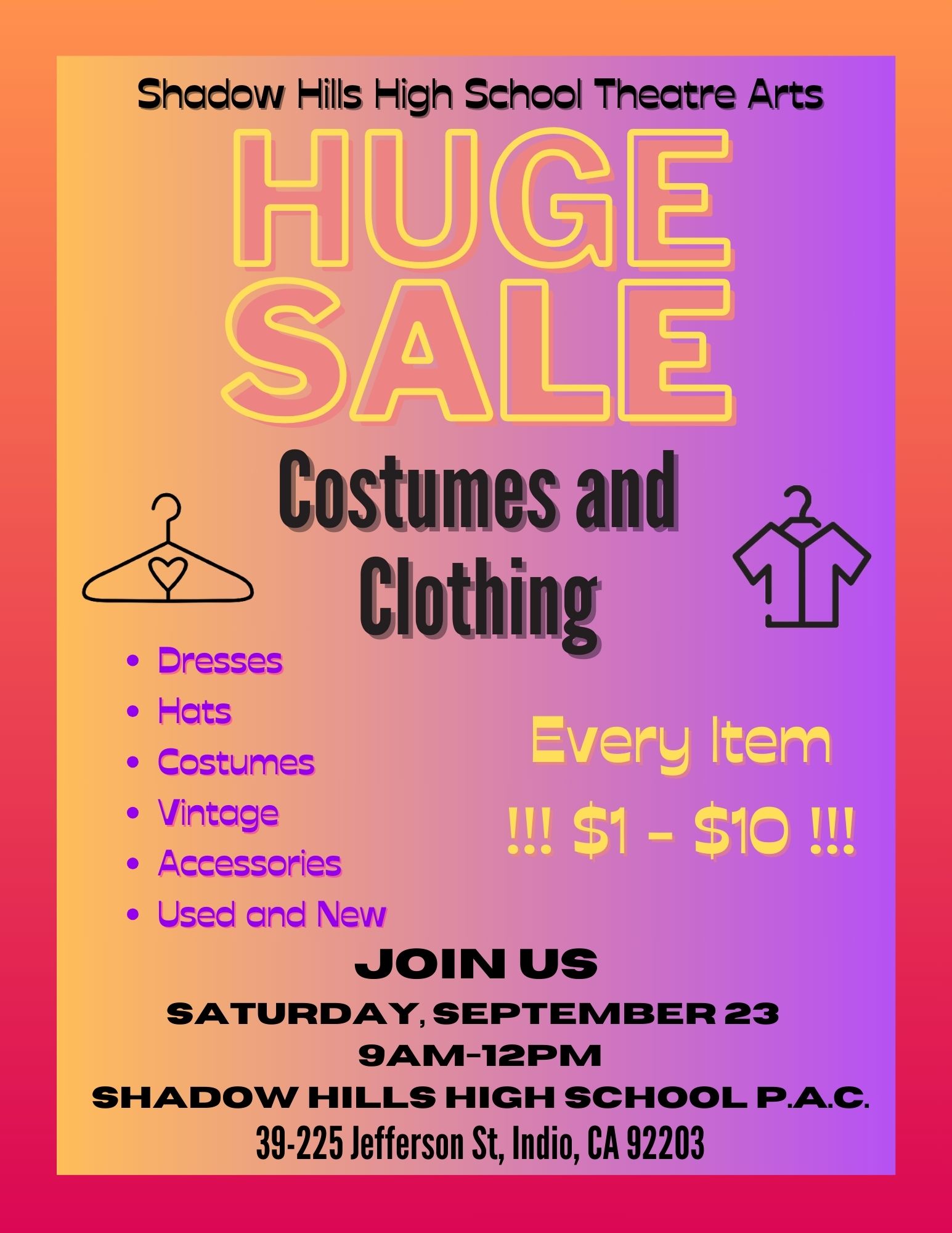 Fundraiser information 