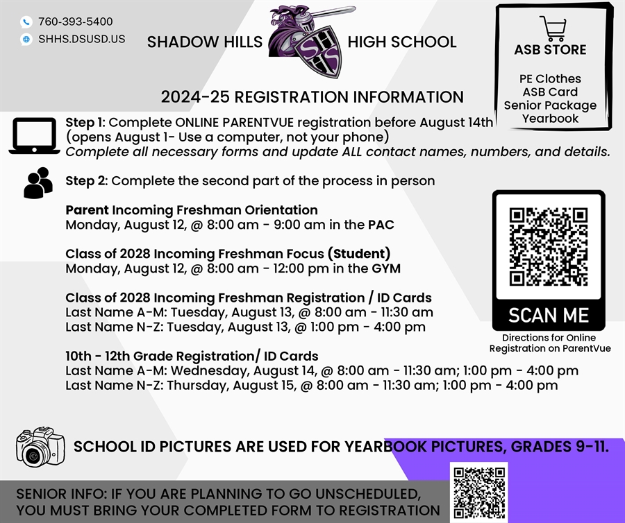 registration information English registration information English