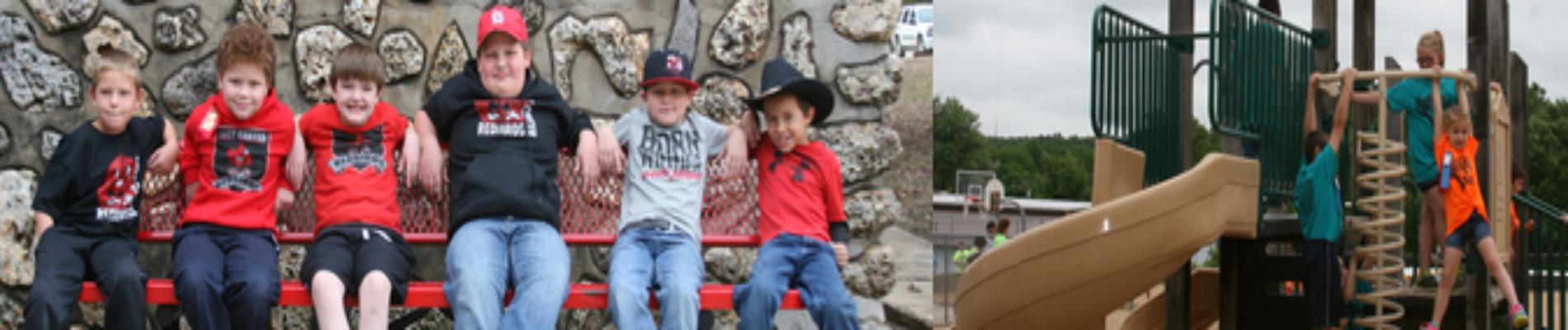 Elementary students on playground