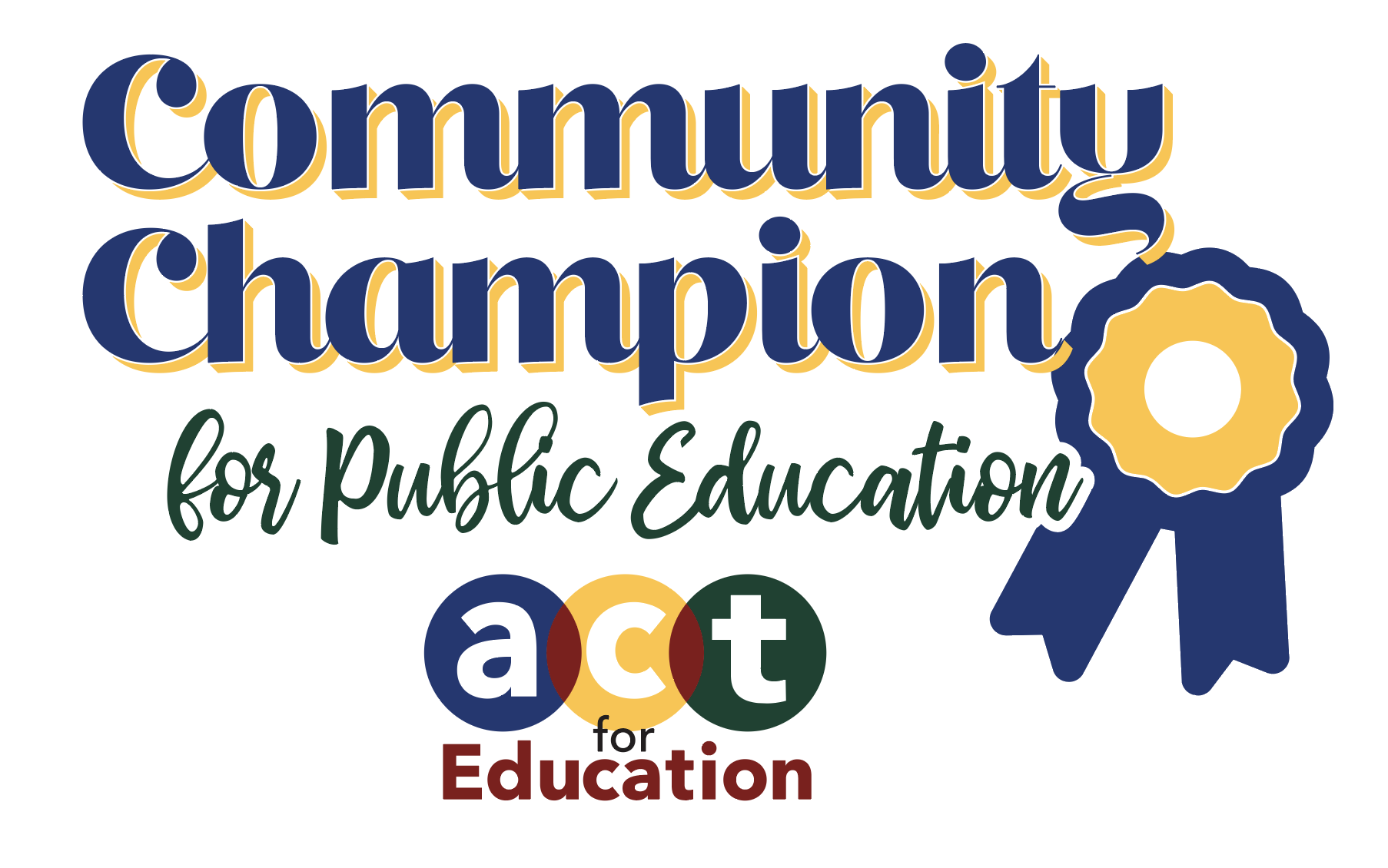 Community Champion for Public Education logo