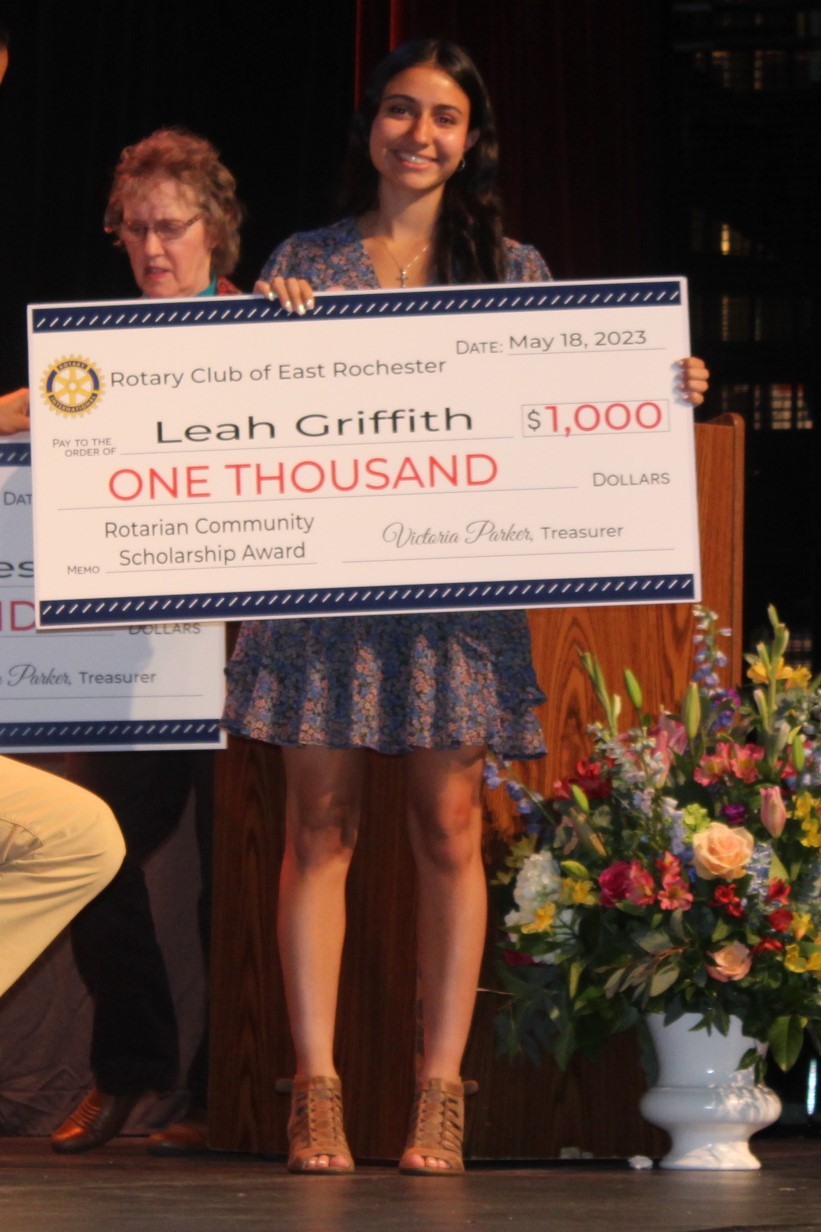 ER Awards Night - Rotary Prize - Leah Griffith