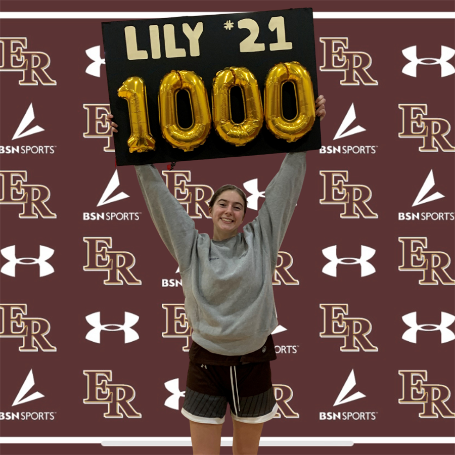 Senior Lily Funk scores 1000th point