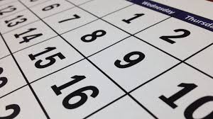 Image of a calendar
