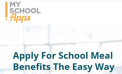 School Lunch Application Webpage Image