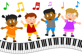 image of students dancing on a piano