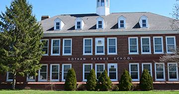 Exterior of Gotham Avenue Elementary School