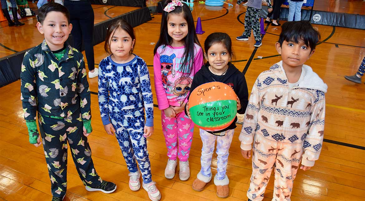  Covert Avenue School scholars in grades K-2 put their vocabulary skills to the test during the Literacy Day Carnival.