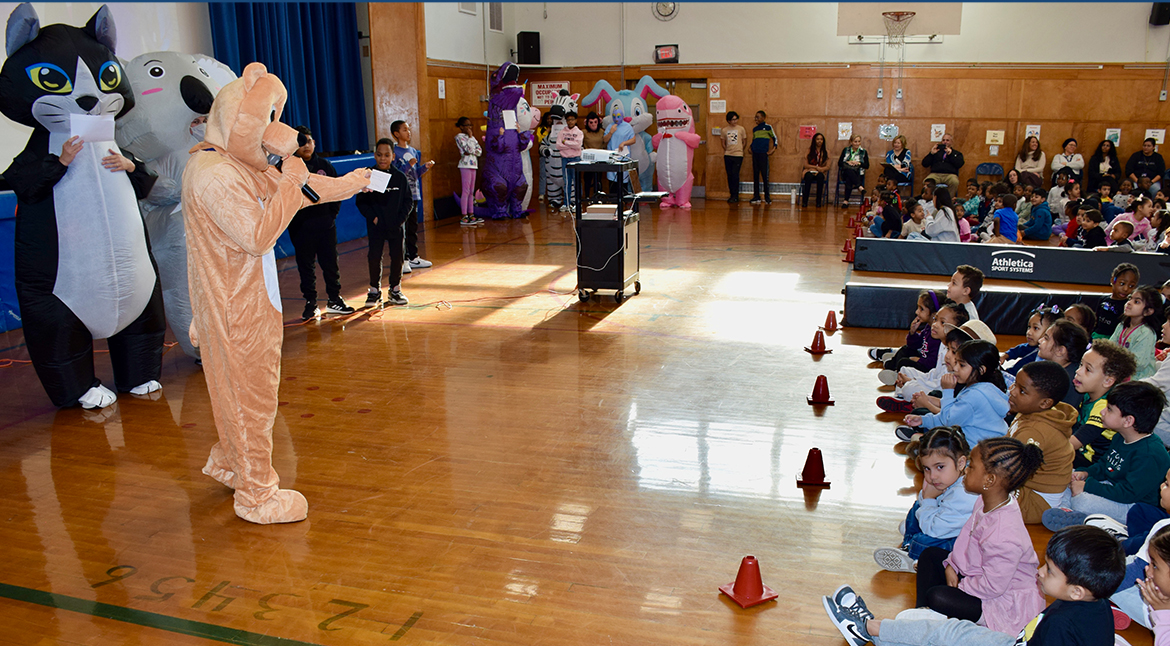Masked Teachers performing 