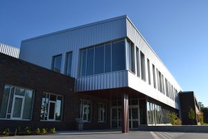 Entry to the new Roosevelt Middle School building