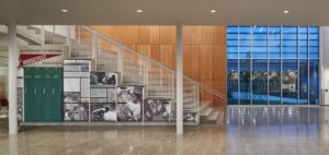 A view from the foyer of the new Roosevelt Middle School building. Photo courtesy of Mahlum Architects Inc.