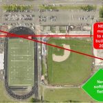 Aerial image illustrating school relocations and North Eugene High School rebuild