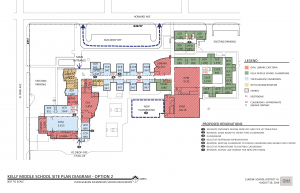 Space for Yujin Gakuen and Kelly classrooms at Kelly Middle School building