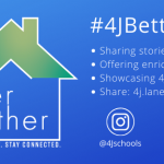 4J Better Together: Stay Home. Stay Healthy. Stay Connected. #4JBetterTogether • Sharing stories of kindness and caring • Offering enrichment and inspiration • Showcasing 4J talent • Share: 4j.lane.edu/4JBetterTogether