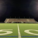 NEHS turf field from the 50 yard line