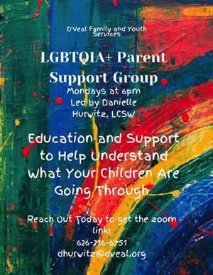 LGBTQIA+ PARENT SUPPORT GROUP 