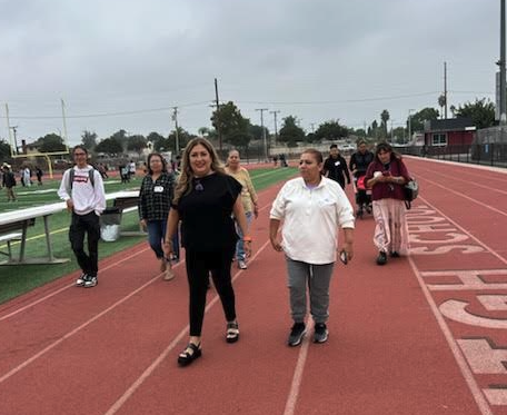 Parents taking part in the emergency drills