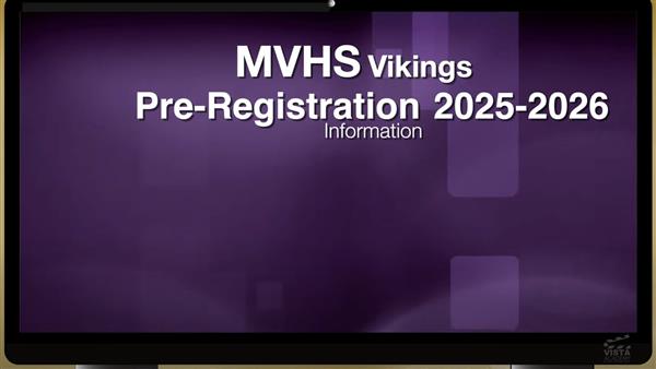 2025-2026 pre-registration video