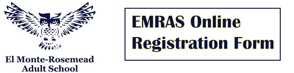 EMRAS link to online registration form EMRAS link to online registration form