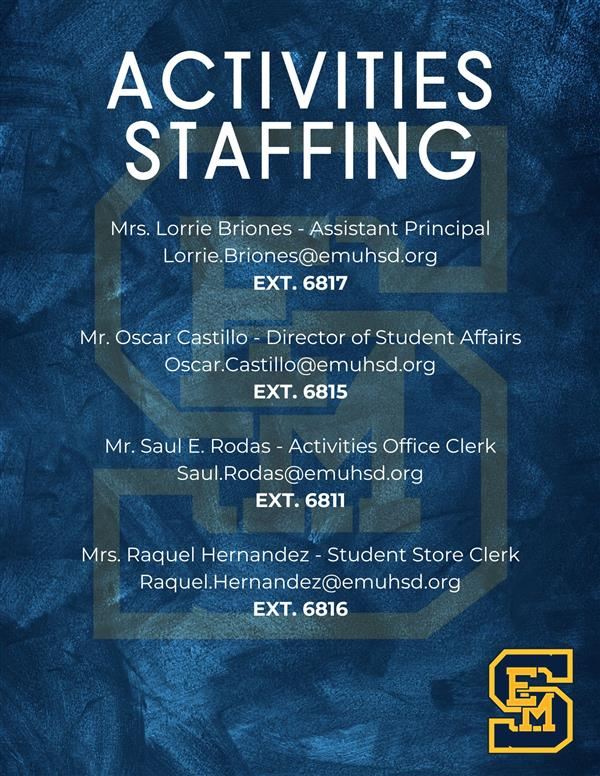 SEMHS ACTIVITIES STAFFING 2023