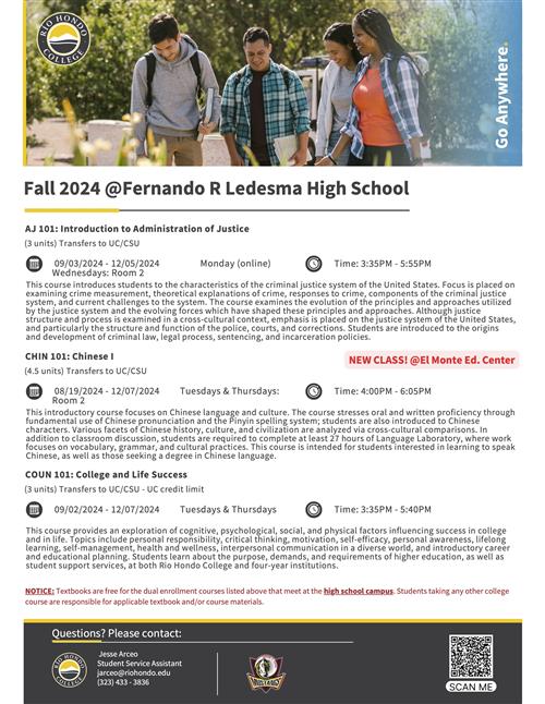 Dual Enrollment Fall 24