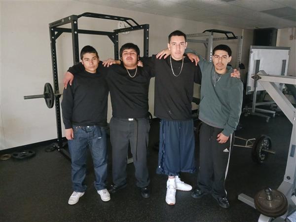 Students posing in solidarity ....