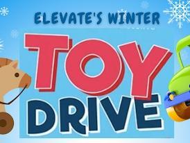 Elevate Toy Drive! Please bring an unwrapped toy to school Dec 5-16!